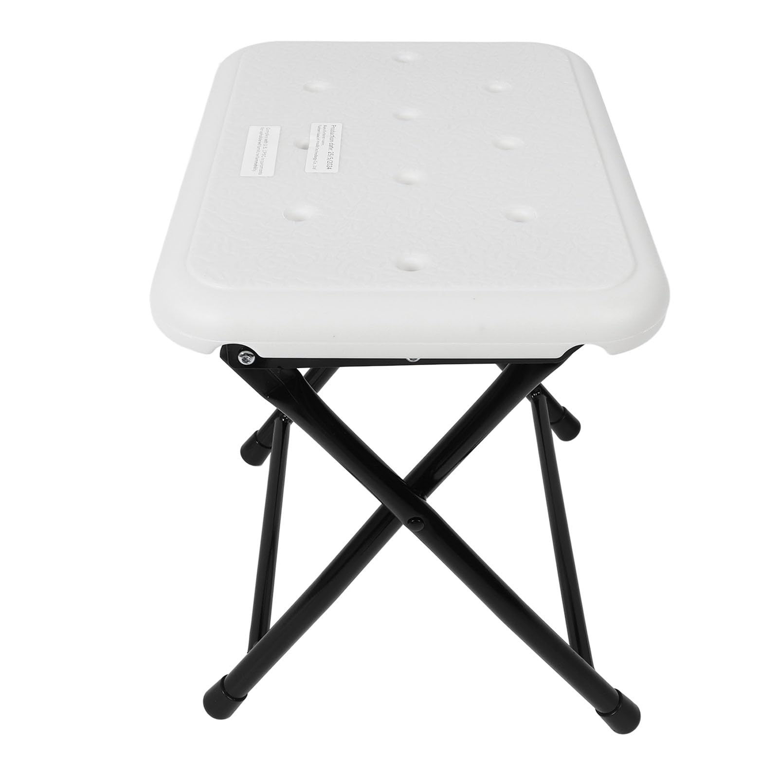 Klappbarer Duschstuhl mit Rutschfesten Füßen für Sicheres Baden für ältere Erwachsene, Kohlenstoffstahl, 39,1 X 37,9 X 27,9 cm