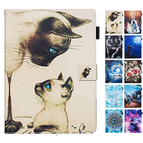 Handyhülle für Samsung Galaxy Tab A 8.0 (2019) SM-T290 Hülle Tablet Leder PU Flip Case Kartenfach Klappbar Schutzhülle Tasche mit Muster