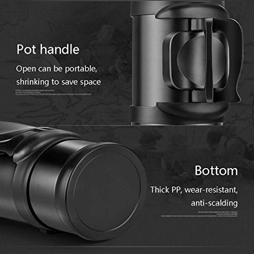 Caja de almuerzo Termo de viaje grande de acero inoxidable para café, té, agua, doble pared, con aislamiento al vacío - Imagen 8