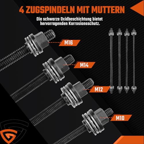 GEARMONSTER 28-TLG Silentlager Satz, Radlager Presse Abzieher Buchsen Werkzeug Druckhülsen Set mit Aufbewahrungskoffer, Abzieher Ausdrücker Montage Demontage für Auto, PKW, LKW