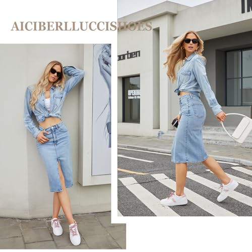 Women's Casual Sneakers,Leather Platform Sneakers for Women Fashion2