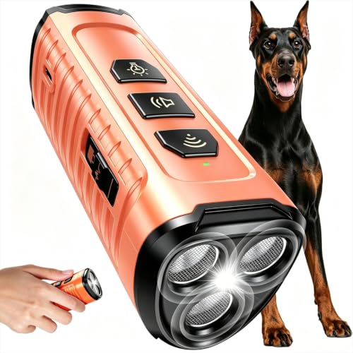 Cbersmg 3X Ultrasonic to Stop Barking Neighbors Dog, Portable Anti Barking Device Dog Bark Deterrent...