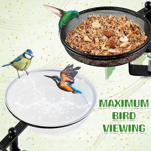 Support pour oiseaux anti-chute avec collier de serrage réglable pour jardin et terrasse