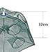 Goture Collapsible Folded Crab Trap Fishing Net Minnow Fish Crayfish Crawdad Shrimp Bait Trap with Rope 8 12 16 18 Holes