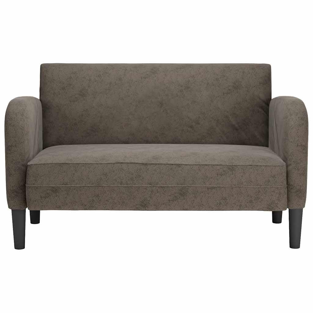 Générique Canapé Causeuse Gris foncé 110 cm Similicuir,Meubles,Canapés,Gris,20.5 KG,4100542