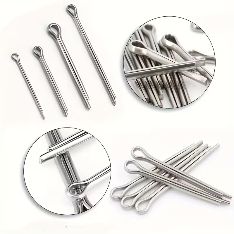 175pcs Cotter Pin kit Elastic Taper Spring Keyway Flat Key, Ensuring Secure and Reliable Mechanical Connections.
