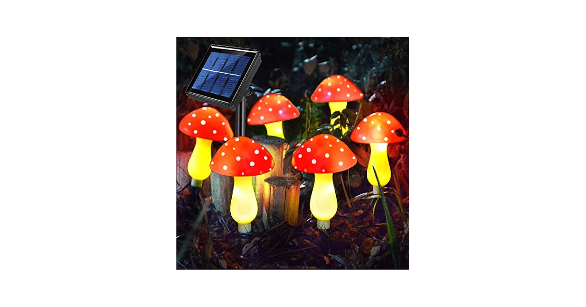 Abkshine New Upgraded Waterproof Solar Mushroom Lights