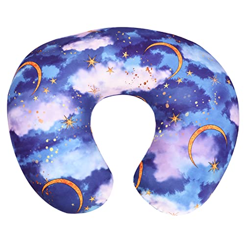 Image of DILIMI Nursing Pillow Cover Stretchy Removable Cover for Breastfeeding Pillows, Ultra Soft Comfortable Slipcover for Baby Girl and Boy, Moon