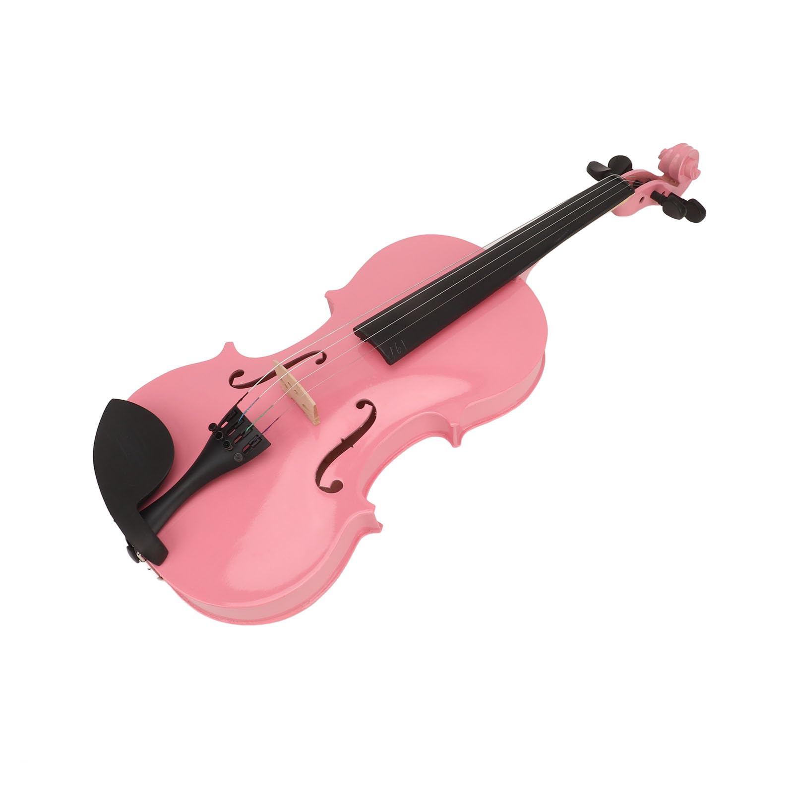 POENVFPO Violino Acustico 4/4, Set Completo per Principianti Bambini Adulti con Custodia Archetto Colofonia Riposo per Mento Spalliera Adesivo per Tastiera (PINK)