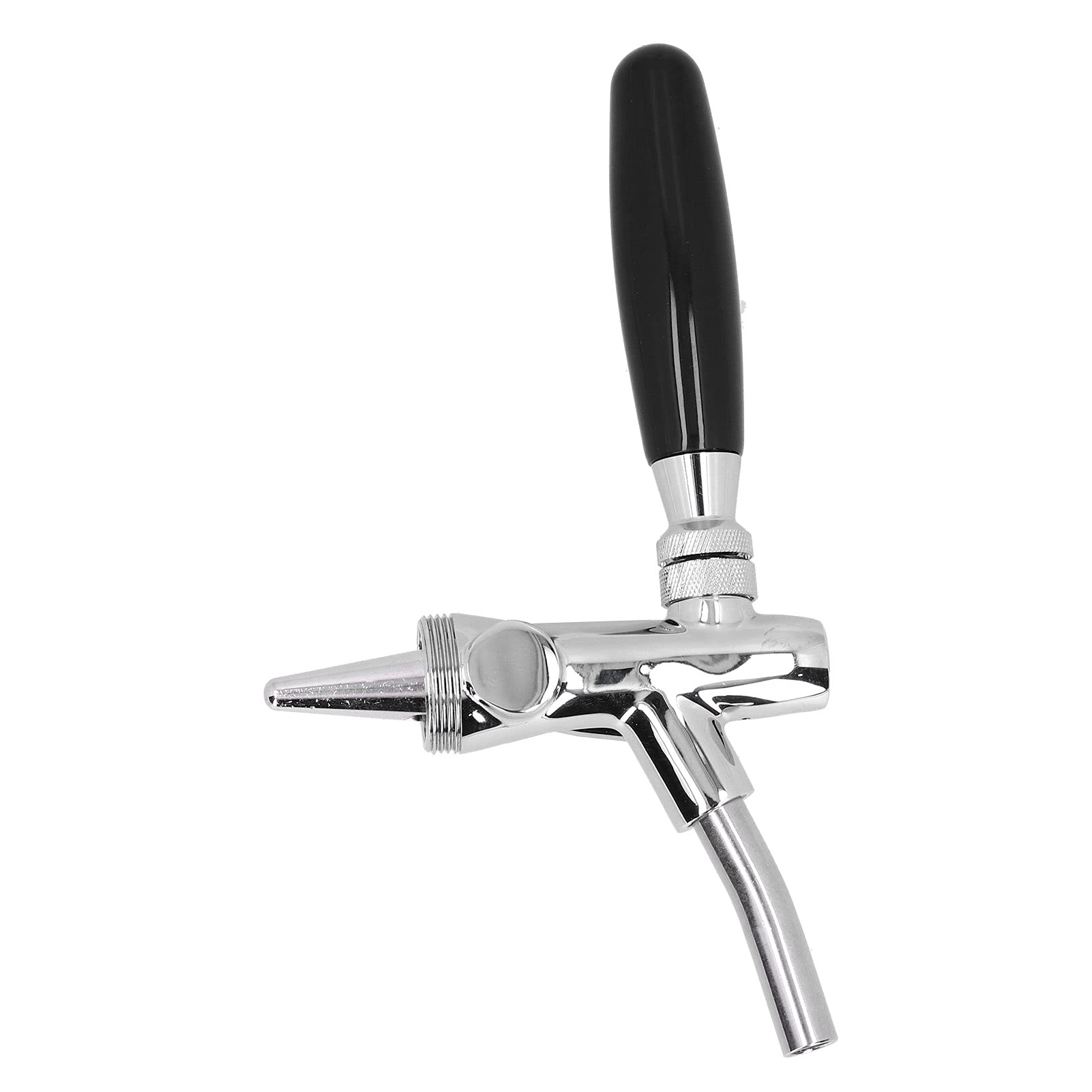 Rubinetto per Birra, 3cm/1,2pollici Rubinetto Regolabile con Manico Lungo in Acciaio Inossidabile Distributore di Bevande per Birra Botte Alla Spina Sostituzione dell'erogatore del Rubinetto per Bar