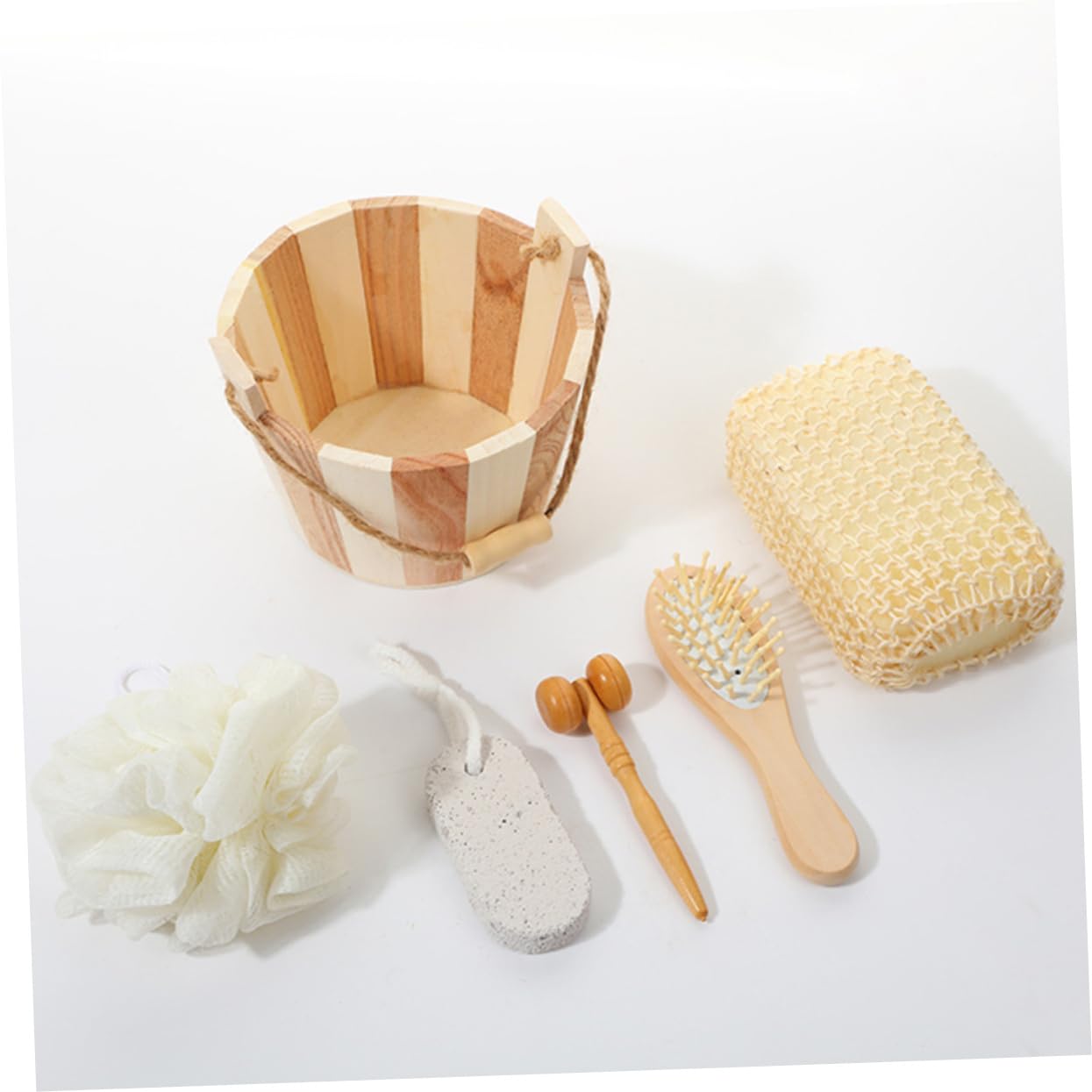 NOLITOY Shower Foot Scrubber Body Scrubber Set Bathing Tools Kit Bath Set for Women Men