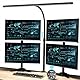 EYOCEAN Schreibtischlampe LED, 24W 80CM Tischlampe mit Gestensteuerung, Dimmbare Tageslichtlampe Augenschutz Monitor Lampe für Arbieter in Büro Leser Architekenden Schneider