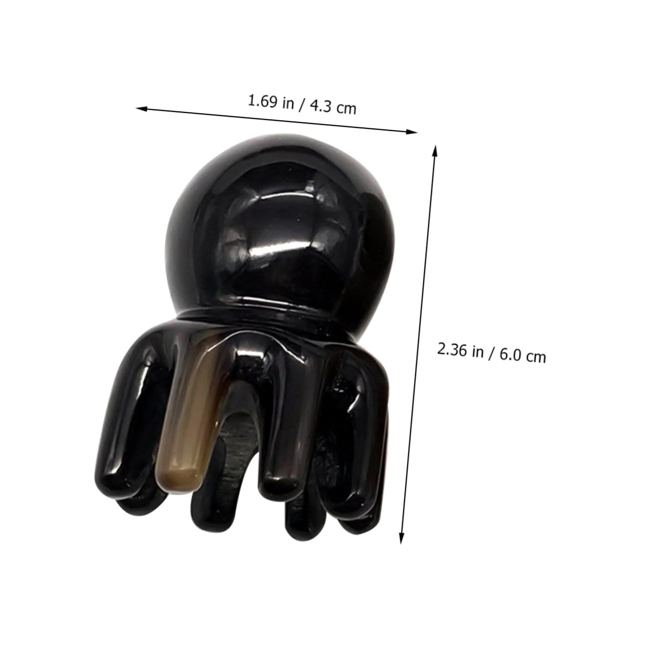 2pièces Peigne De Massage Corne De Yak Peigne Anti-statique Naturel Pour Soins Capillaires Noir Stimule Circulation Sanguine Et Soulage Les Tensions Cérébrales