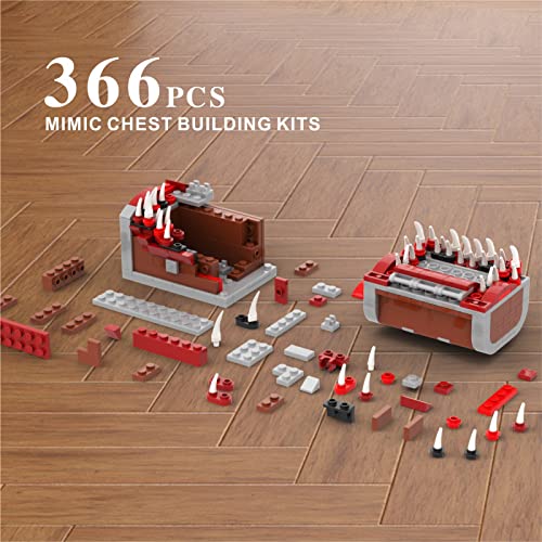 Mimic Treasure Chest Building Sets Compatible For Lego,Dragons Board Game Monster Model Collection Toy Gifts For Fans Friend Age 6+(366Pcs) #TOP5