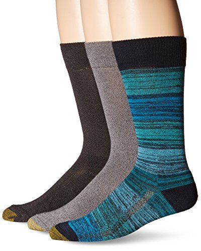 Gold Toe Men's Performance Free Feed Stripe Crew 3-Pack Sock