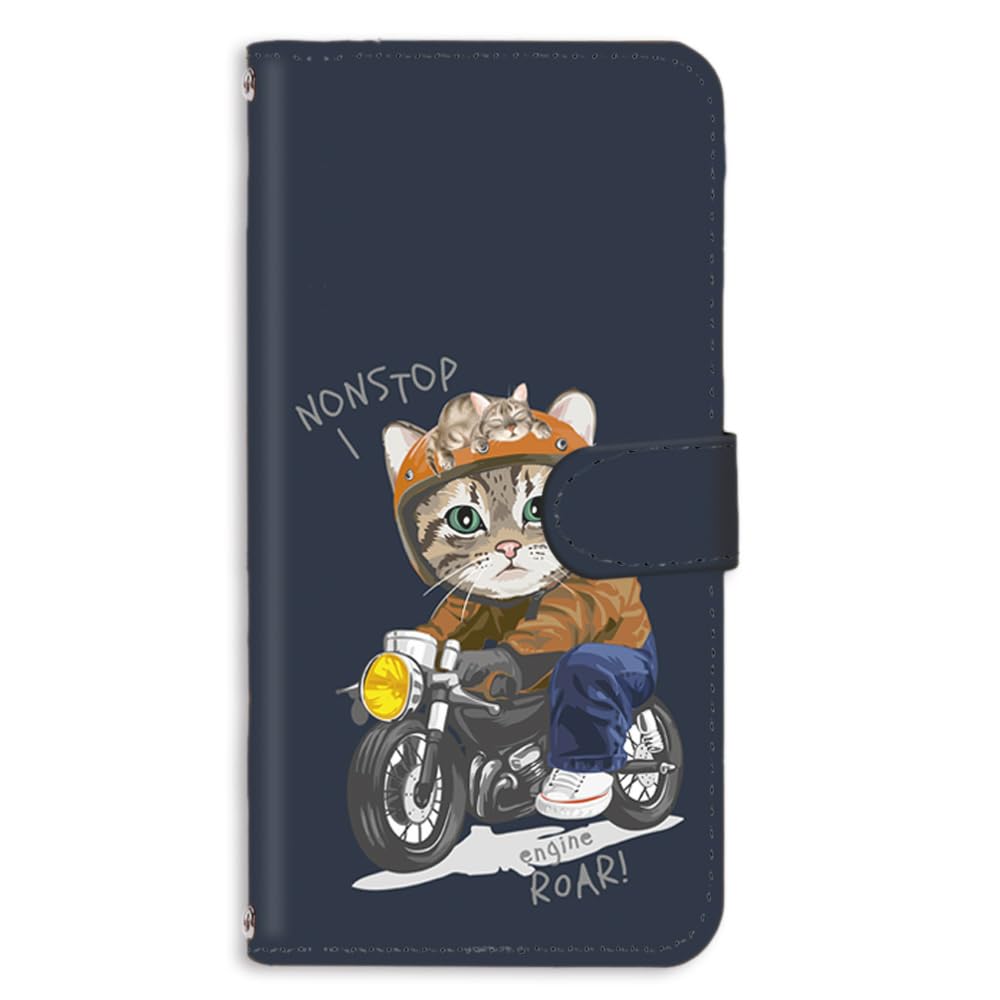 Amazon.co.jp: iPhone SE 第2世代用 4.7インチ バイク乗り猫 猫
