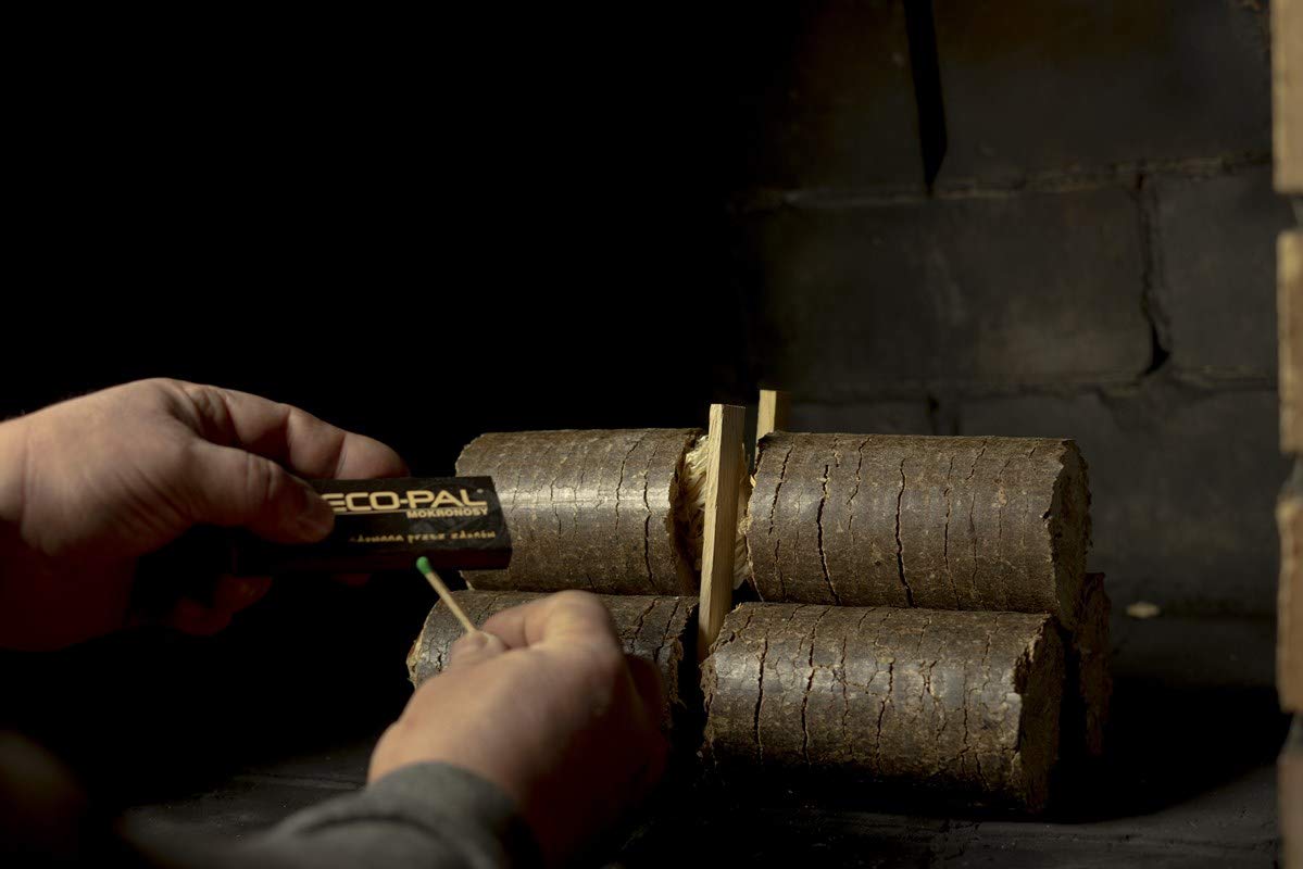 ECO-PAL ECOMAX camino combustibile, bricchette in legno per camino, bricchette di altissima qualità, lunga durata, ecologico, certificato, in diverse opzioni di peso (6 kg)