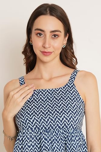 Image of COTLAND Fashions Designer Pre-Shrunk Cotton Peplum Top for Women