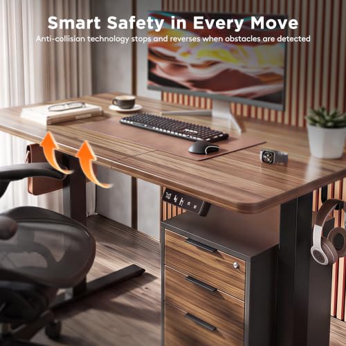 Standing Computer Gaming Office Desk - 48 x 24 Inches Adjustable Stand-Up Electric Height Rising w/ Memory Presets - image 6