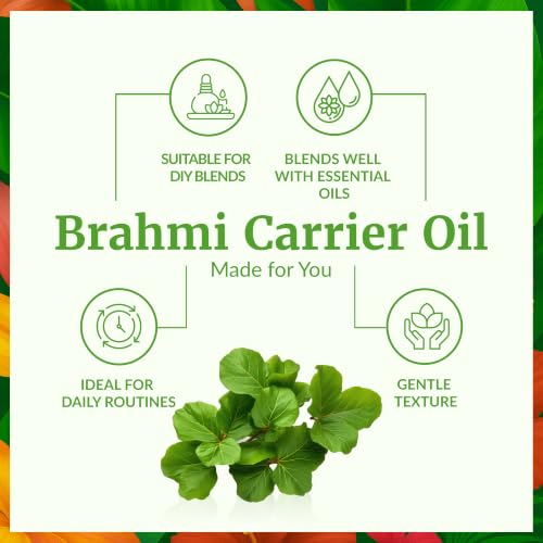 Image of SVA Brahmi Oil - 32 Fl Oz - for Face, Skin Care, Hair Care, Scalp Massage & Body Massage