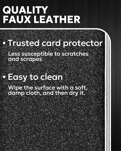 Image of Stick-On Phone Wallet for Back of iPhone or Android Case | 12 Sleeve Credit Card Holder - Pocket for Cards, Money & ID - Built-in Stand - Waterproof Material - Travel, Work & Life-Proof - Starry