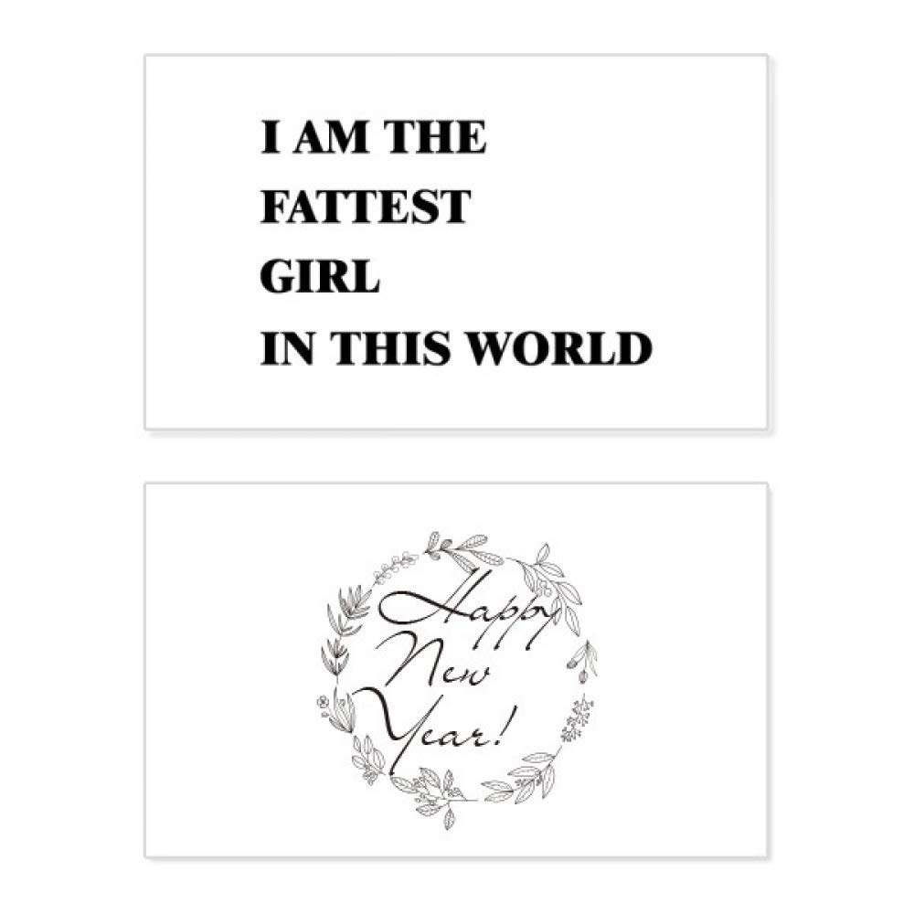 Tarjeta de Año Nuevo I Am The Fattest Girl, el regalo divertido ideal con sobre incluido 5