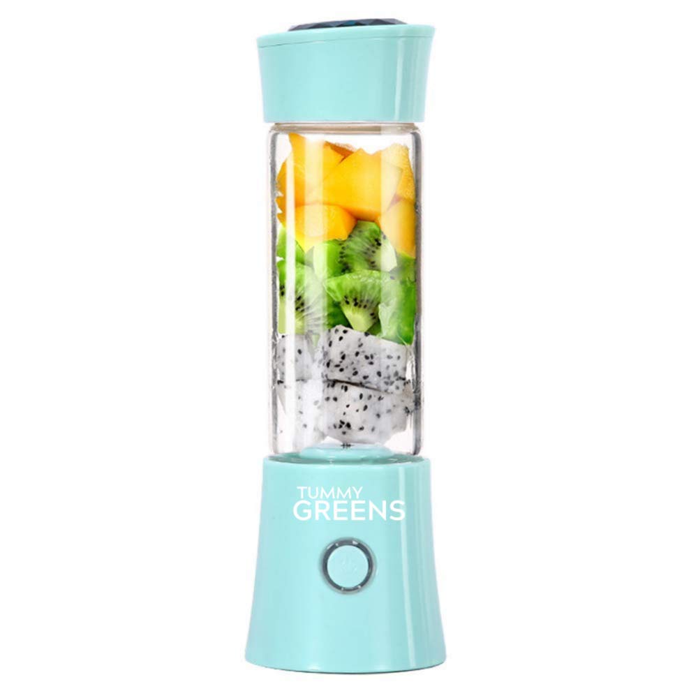 Portable Glass Blender Juicer Smoothie Maker USB 16oz Borosilicate Glass