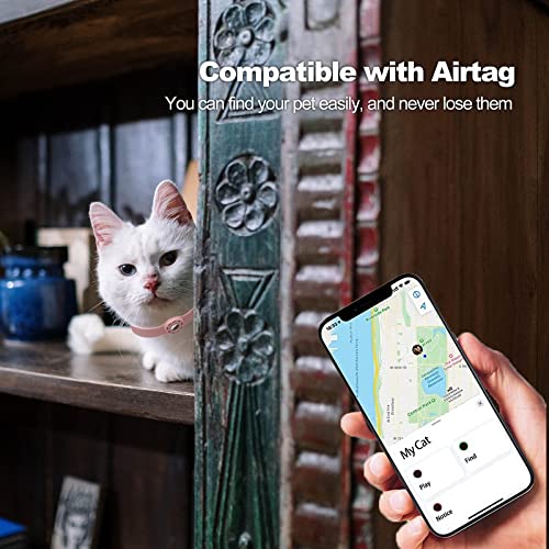 Airtag Dog Collar Holder Airtag Collar 9-19.5inch Soft Silicone Dog Collars for Apple Airtag Small Dogs Puppies Big Cats… - Image 5