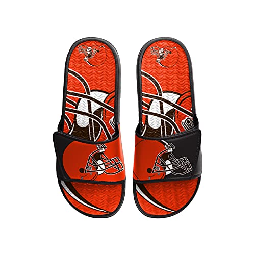 Image of FOCO mens NFL Team Logo Athletic Sport Shower Flip Flop Sandals Gel Slides