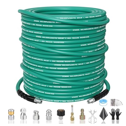 SITIMIMIL 200FT Sewer Jetter Kit