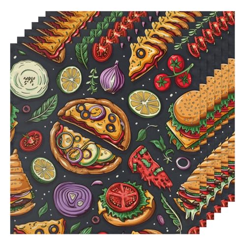 Servilletas de Tela Reutilizables 20x20 Pulgadas Paquete 6 miniatura 1
