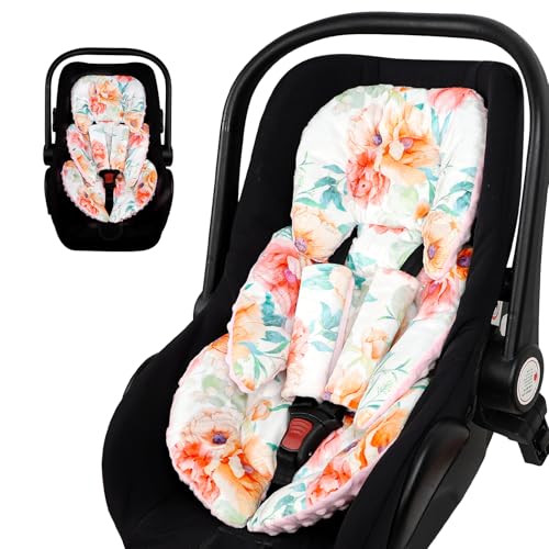 Image of GFU Infant Stroller mat, Fits for Stroller, Swing, Flowers