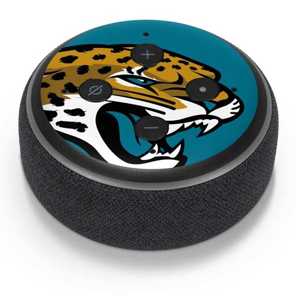 Skinit Decal Audio Skin Compatible with Amazon Echo Dot 3 - Officially Licensed NFL Jacksonville Jaguars Large Logo Design