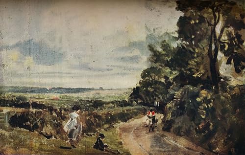 Carteles una strada di campagna con alberi para decorar tu dormitorio rústico