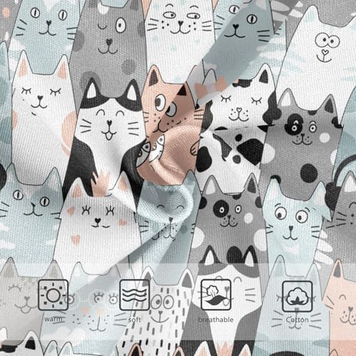 Little Girls' Soft Cotton Underwear Kids Breathable Comfort Funny Cartoon Cat Panties Briefs Toddler3