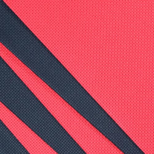 Image of KCS 6 pc of 12 inch x 18 inch(30cmx45cm) 14CT Counted Cotton Aida Cloth Cross Stitch Fabric (Red+Black)