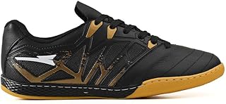 Chuteira Futsal Masculina Bico Reforçado em Couro Futebol de Salao Quadra