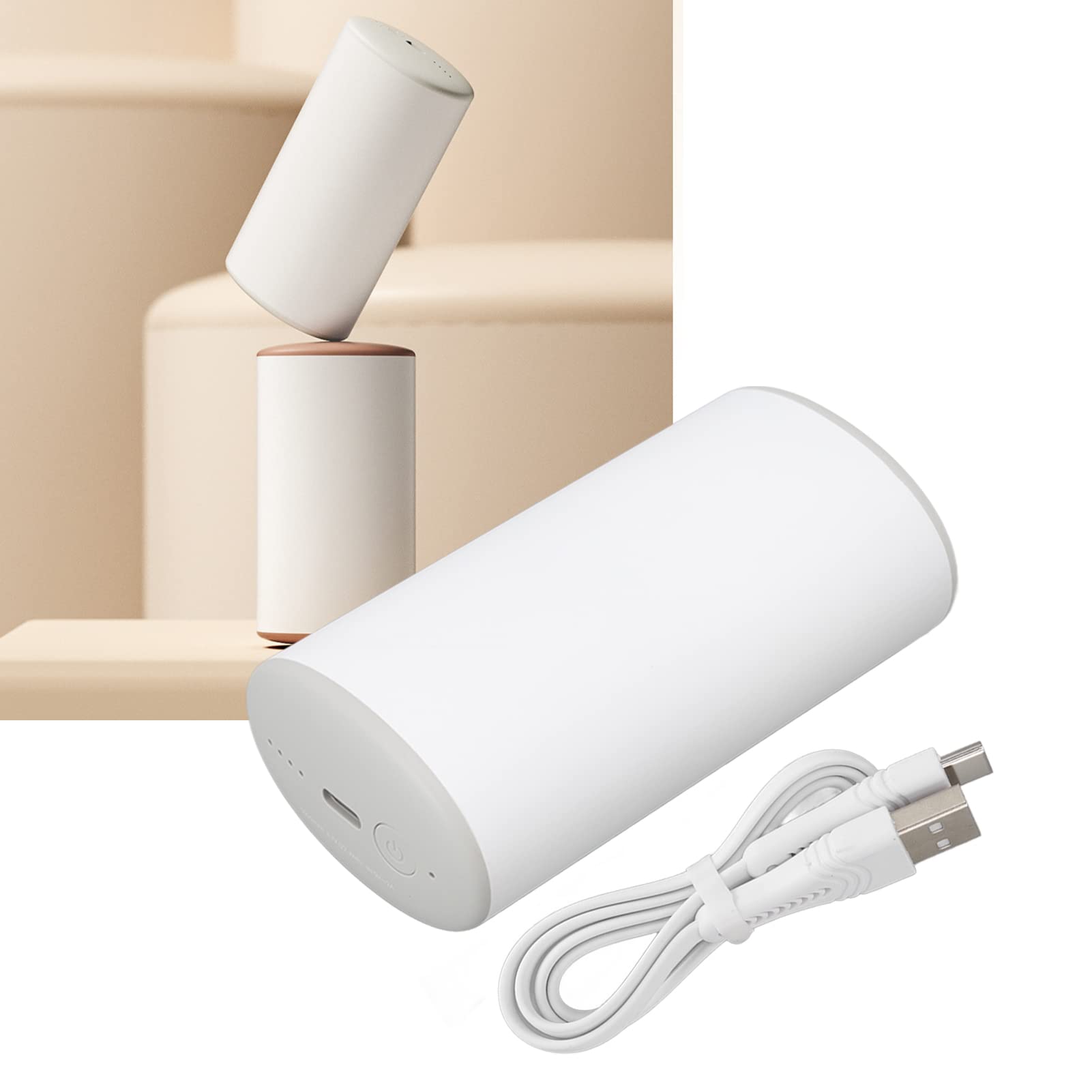 Mini Chauffe-Mains 6000mAh, Deux Vitesses, Double Protection, Chargeur USB, Chauffage de Poche pour l'hiver et l'extérieur