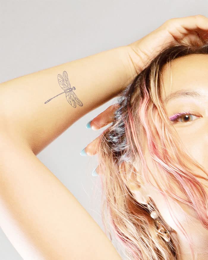 Inkbox Temporary Tattoos, Semi-Permanent Tattoo, One Premium Easy Long Lasting, Water-Resistant Temp Tattoo with For Now Ink - Lasts 1-2 Weeks, Draconis, 3 x 3 in