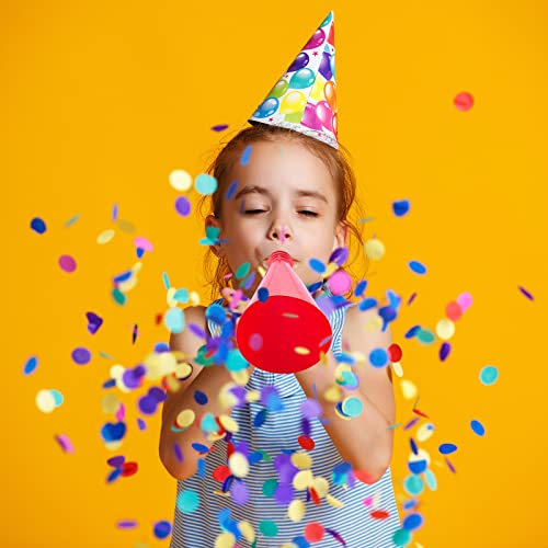 6 Pcs 9 Inch Red Cheer Megaphone Party Accessory Cheer Megaphone Noisemaker Toys Plastic Mini Megaphone For Party Favors Sports Match Game Outdoor Activities Soccer Blue Yellow Green (Random Color) #TOP5