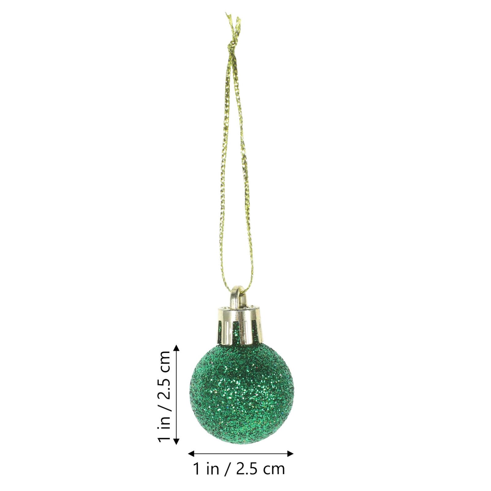 PRETYZOOM Weihnachts-Mini-Glitzerkugeln 80 Stück Mehrfarbiger Baumschmuck Bruchsichere Mini-Weihnachtskugeln Zum Aufhängen Für Weihnachtsbaum Dekoration