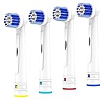 Replacement Toothbrush Heads Compatible with Oral B Braun, 4 Pack Electric Toothbrush Heads Brush Heads Refill for Oral-B 7000/Pro 1000/9600/ 500/3000/8000