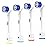 Replacement Toothbrush Heads Compatible with Oral B Braun, 4 Pack Electric Toothbrush Heads Brush Heads Refill for Oral-B 7000/Pro 1000/9600/ 500/3000/8000