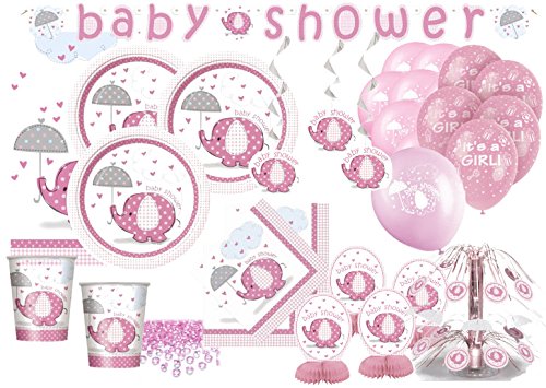 KPW XXL + 69u00a0Piezas bebé Elefante en Color Rosa bebé 192201u00a0Juego para 16u00a0Personas