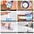 E-SDS Concrete Crack Filler Repair Sealant, Self Leveling Cement Crack Filler Polyurethane, Adhesive Construction Sealer Sealing Expansion Joints in Driveway, Sidewalk, Step,10.5 fl. oz Gray