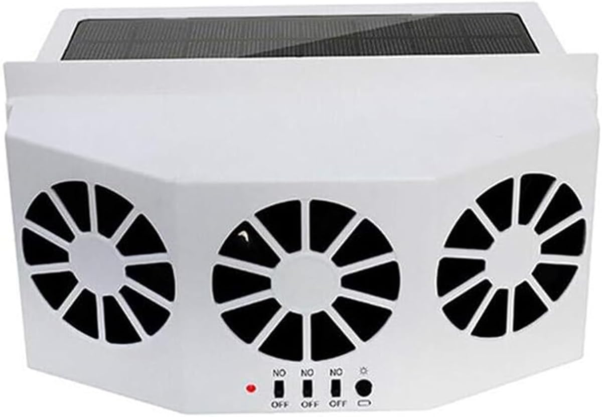Solar Exhaust Fan White