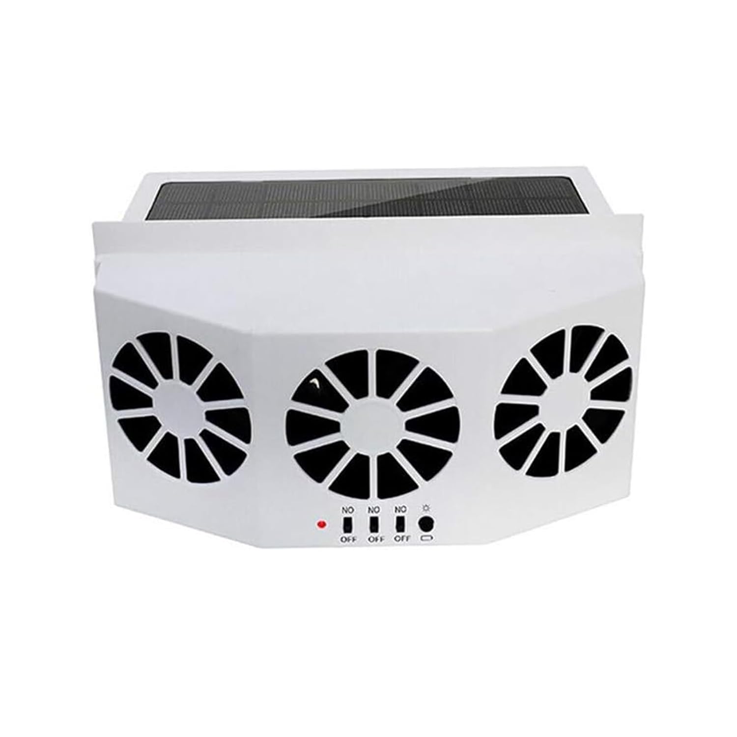 Photo voltaic Energy Exhaust Fan, Automobile Air Air purifier Cooling Amplifier Window Followers Ventilator Radiator White