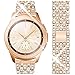 Produktbild 20mm 22mm Armband Für Samsung Galaxy Watch 4 42mm 46mm Watch3 41mm 45mm Diamant Metallband 10688 (Band Color : Rose gold, Band Width : Watch 4 Classic 42mm)