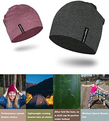 EMPIRELION 9" Multifunctional Lightweight Beanies Hats Snug Fitting, Running Skull Cap Helmet Liner Sleep Caps - Image 3