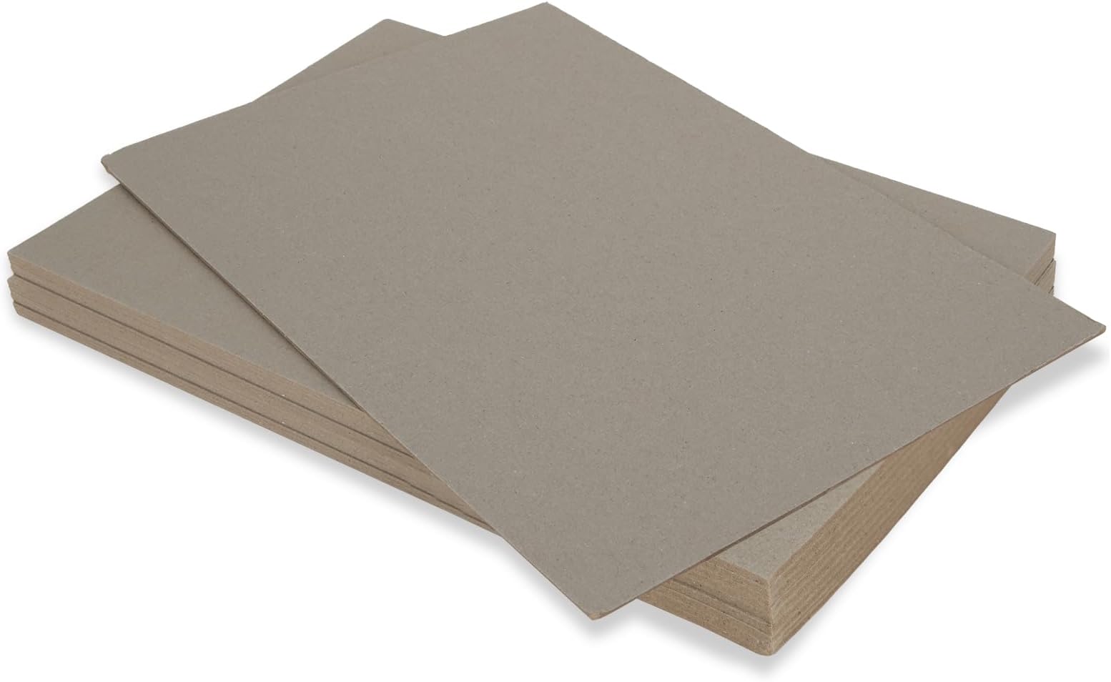 WOPPLXY A4 Greyboard 100 Sheets - 1500 Micron Grey Board A4 Mount Backing Board - 1.5mm Double-Side Thick Cardboards Mount Card for Craft, Model Making